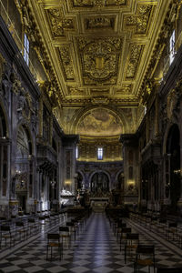 Interior of basilica della santissima annunziata - florence, tuscany, italy