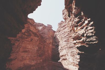 View of rock formations