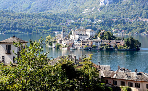 Buildings in city at waterfront