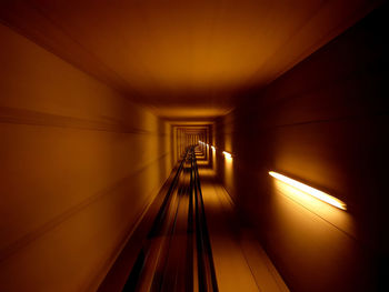 View of subway tunnel