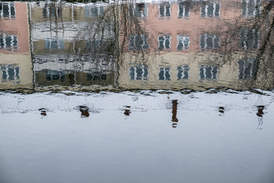 Scenic view of water in winter