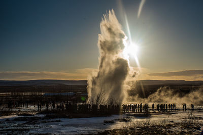 This is the most costant geyser in the world, strukkur. it esplose every ten minutes. 