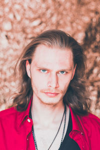 Close-up portrait of young man