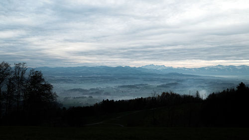 Scenic view of landscape against sky