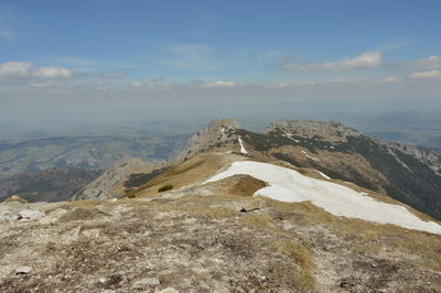 Scenic view of mountain against sky