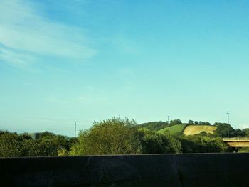 Built structure against clear blue sky