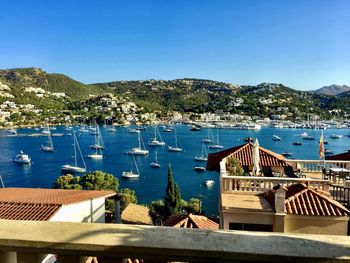 Boats in marina