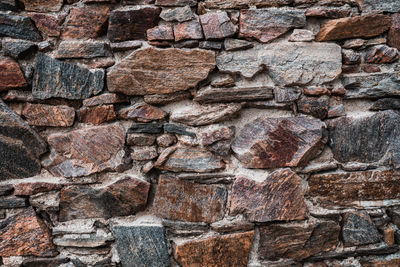 Full frame shot of stone wall