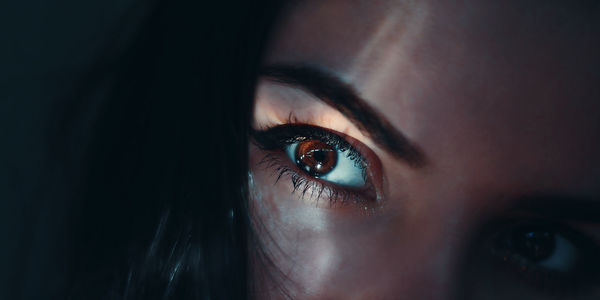 Cropped image of woman eyes