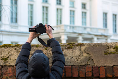 Man photographing