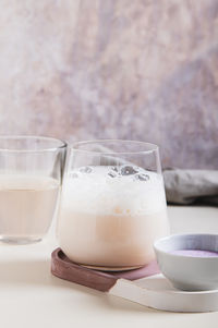 Close-up of drink on table