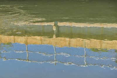 High angle view of lake