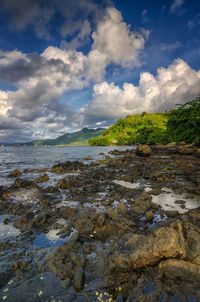 Scenic view of sea against sky