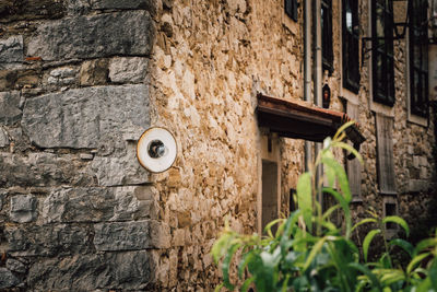 Close-up of brick wall