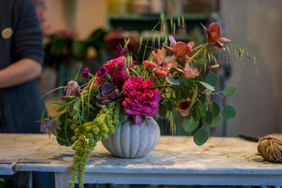 Close-up of potted plant on table