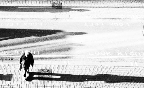 People walking on road