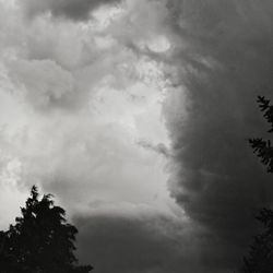 Low angle view of cloudy sky
