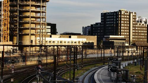 High angle view of central station