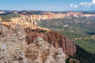 View of rock formations