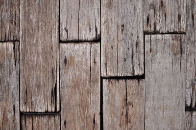 Full frame shot of wooden wall