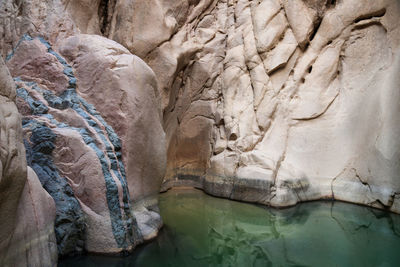 Rock formations in water