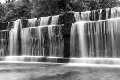 Scenic view of waterfall