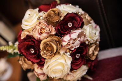 Close-up of rose bouquet