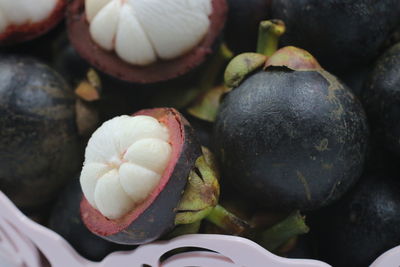 High angle view of fruits