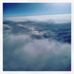 Aerial view of cloudy sky