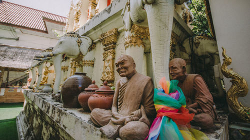 Statues at temple