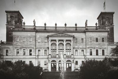 Low angle view of historic building