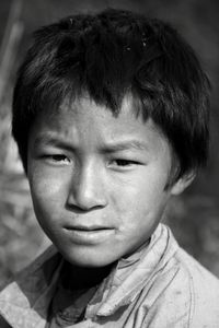 Close-up portrait of boy