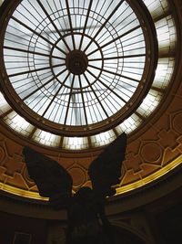 Low angle view of skylight