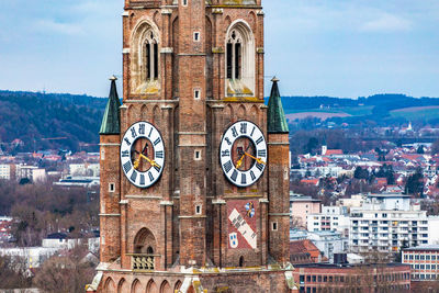 Low angle view of buildings against sky