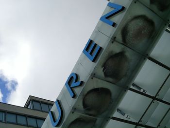 Low angle view of building against sky