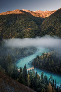 Scenic view of lake