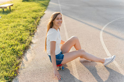 Portrait of a happy teenage girl