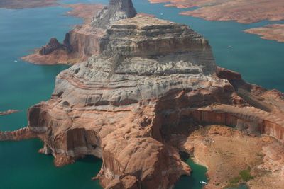 Scenic view of rock formations