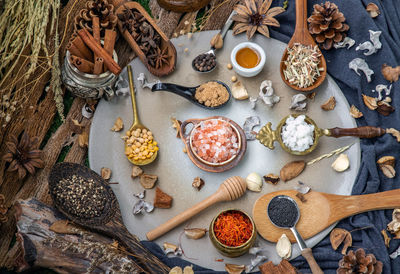 Close-up of food on table