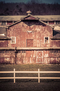 Exterior of old building against sky