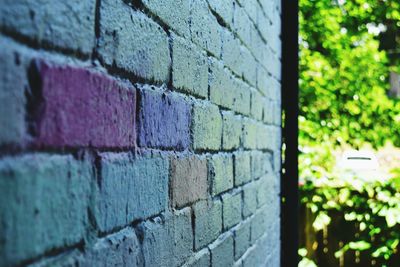 Close-up of brick wall