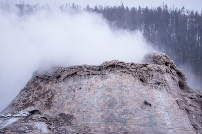 View of volcanic rock