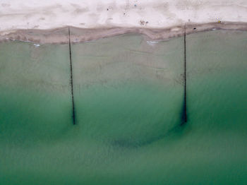 Full frame shot of sea seen through glass