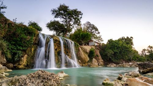 Toroan waterfall located in madura island, east java - indonesia 