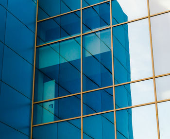 Low angle view of glass building