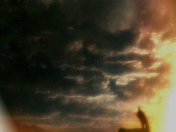 Low angle view of cloudy sky