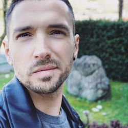 Portrait of mid adult man