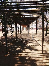 View of pier on footpath