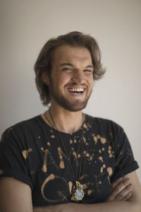 Portrait of a laughing young man