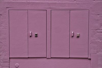 Full frame shot of closed door of building